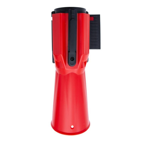 ALLPAX STOPPO XL ruban de barrière pour cônes de signalisation 3 m, rouge blanc, cassette ABS rouge, 10011730