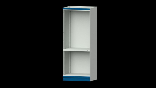 Établis ANKE armoire de base système d'armoire modulaire, modèle 101, 865 x 720 x 2200 mm, boîtier vide ouvert, RAL 7035/5010, 631.102