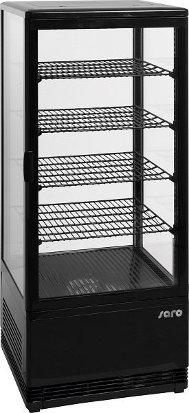 Vitrine réfrigérée Saro modèle SC 100 noir, 330-1013