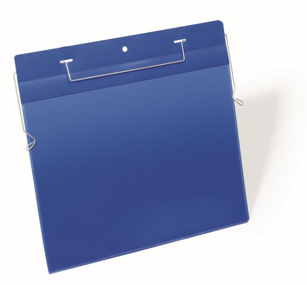 Pochette de suspension en fil DURABLE A4 paysage, bleu foncé, paquet de 50, 175407