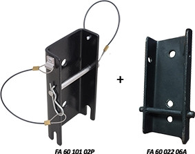 Jeu de plaques d'adaptation universelles Kratos pour l'installation du treuil de travail et de sauvetage sur MultiSafeWay, FA6002206