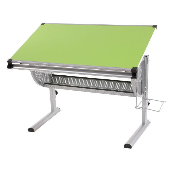Bureau pour enfants / jeunes Mendler, bureau étudiant, table de bureau Oxford, réglable en hauteur, inclinable, vert, 26507