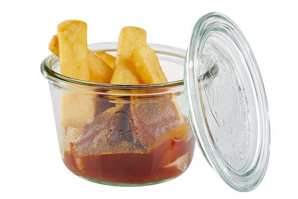 Pot APS Weck avec couvercle, Ø 11 cm, hauteur : 7,5 cm, forme linteau 370 ml, pack : 3 pièces, 82346