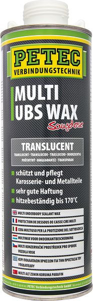 Petec Multi Ubs -Wax, transparent, 1.000ml, unité: 6 pièces, 73410