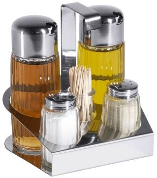 Contacto huilier sel/poivre, vinaigre/huile, cure-dent, 444/005