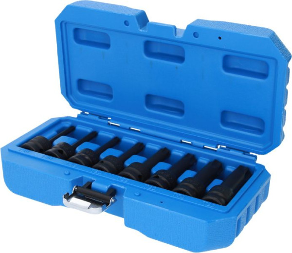 Brilliant Tools Jeu de douilles à chocs 1/2", Torx, 8 pièces, T30 - T80, BT022600
