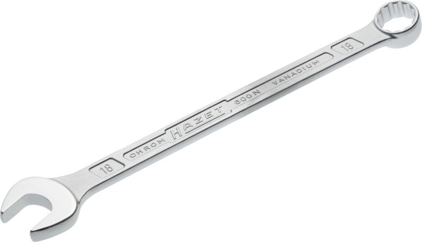 Clé mixte Hazet, profil de traction extérieur double hexagonal, 18 mm, 600N-18