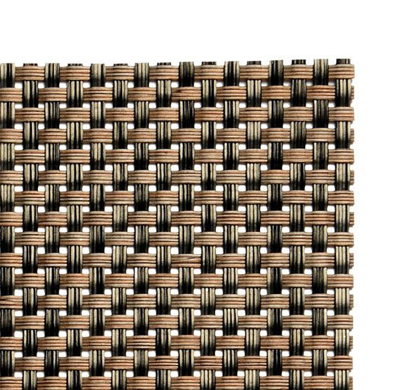 Set de table APS - beige, marron, 45 x 33 cm, PVC, bande étroite, lot de 6, 60019