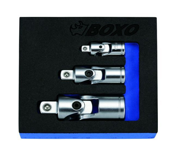 Jeu de joints universels Boxo 1/4", 3/8" et 1/2", 3 pièces, BXS005