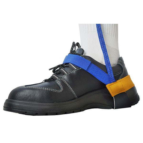 Sangle de talon SafeGuard ESD, Velcro 1 MOhm, bleu/jaune, DSWL42060
