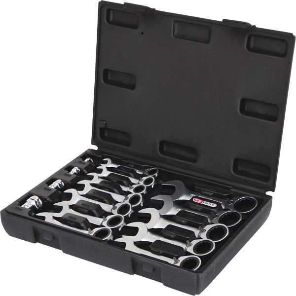 KS Tools GEARplus jeu de clés mixtes à cliquet, courtes, 16 pièces, 503.4653
