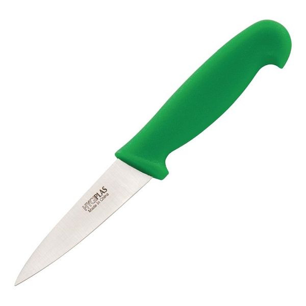 Couteau d'office Hygiplas 8cm vert, C866