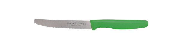Schneider couteau universel vague, manche 11 cm vert, 260817