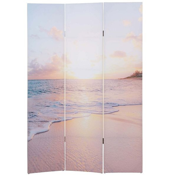Écran photo Mendler HWC-A83, écran de confidentialité pour cloison de séparation, 180x121cm Ocean, 84844