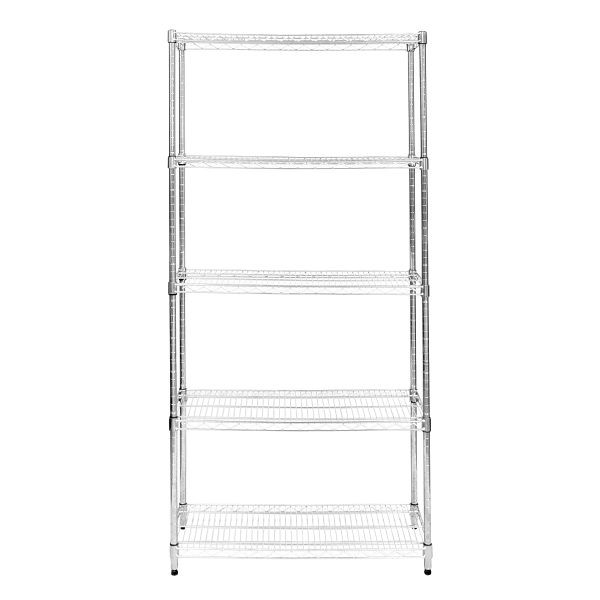 KuKoo étagère métallique 5 niveaux support de rangement en métal multifonctionnel cuisine bureau Garage 211621