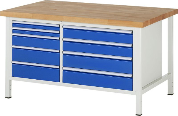 Etabli RAU série 8000 - modèle 8655, L1500 x P900 x H840-1040 mm, 13-8655A2-159B4H.11