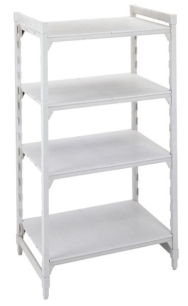 Cambro Camshelving® Premium, unité de base fermée, 200 kg par étagère, 4 étagères, 50 x 88 x 170 cm, MPU5817S4PKG490