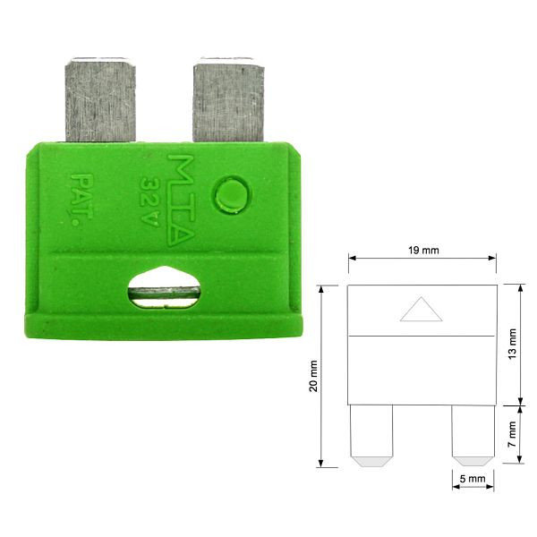 Tension de fusible de lame de voiture Offgridtec 30A 6-32V, 8-01-001410