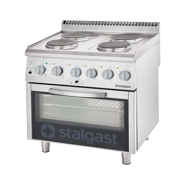 Cuisinière électrique avec four Stalgast (GN 2/1) série 700 ND - 4 plaques (4x2,6), SL30411S