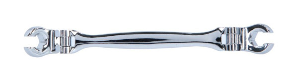 KS Tools Clé polygonale double ouverte 10x11 avec double articulation, 518.0528