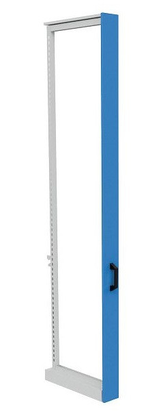 Coulisses verticales Bedrunka+Hirth avec fermeture amortie, extension totale 100%, dimensions en mm (LxPxH) : 145 x 692 x 2705, SRVZ150/280