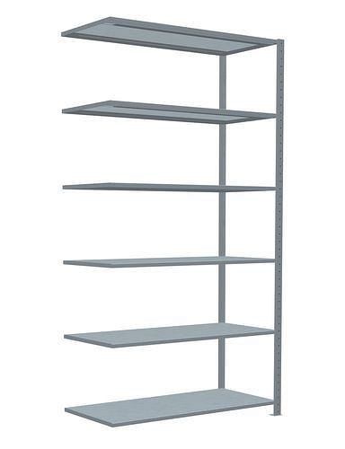 Rayonnage à étagères Schulte, panneau supplémentaire, 6 niveaux de rangement, traverse, charge du compartiment 250 kg, 1306 x 636 x 2500 mm, 278772