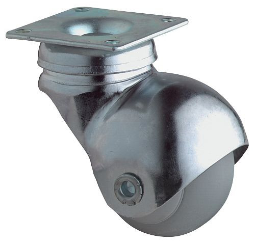 Roulettes BS roulette pivotante, largeur de roue 40 mm, Ø roue 40 mm, capacité de charge 30 kg, hauteur 61 mm, lot de 8, F60.040