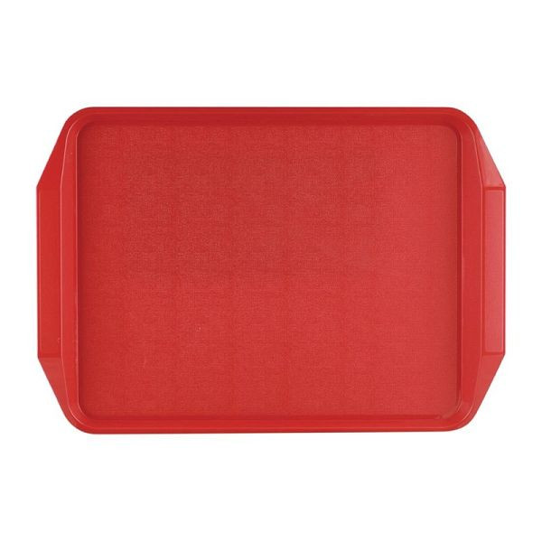 Plateau de service Roltex avec poignées rouge 43,5 x 30,5 cm, CW018