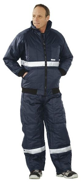 Blouson pour chambre froide Planam pour chambre froide/congélateur, marine, doublure rouge, taille S, 5120044