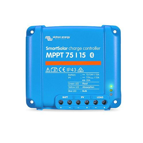 Contrôleur de charge solaire MPPT SmartSolar 75/15 de Victron Energy, 1-67-011800, SCC075015060R