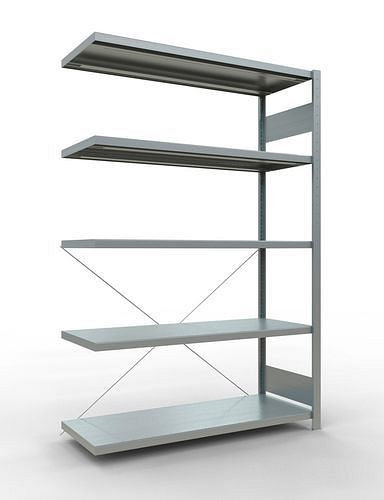 Rayonnage à étagères Schulte, panneau supplémentaire, 5 niveaux de rangement, traverse, charge du compartiment 250 kg, 1306 x 536 x 2000 mm, 278766