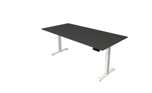 Kerkmann table debout/assise Move 4 nouveau 200 x 100 cm cadre blanc, plateau anthracite, 10090913