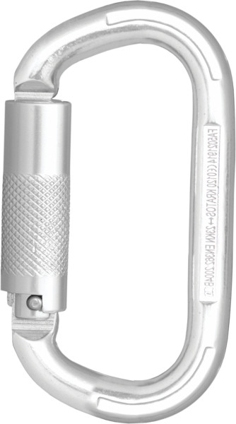 Mousqueton Kratos en aluminium avec verrouillage automatique quart de tour (verrouillage par rotation), FA5021914B