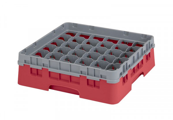 Panier de lavage Cambro 36 compartiments Camrack® 9,2 cm rouge, paquet de 5, 36S318163