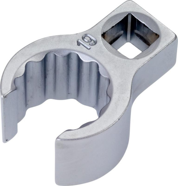 Clé polygonale Hazet, double hexagonale, ouverte, carré creux 10 mm, profil extérieur double hexagonal, 19 mm, carré intérieur 10 = 3/8", 848Z-19