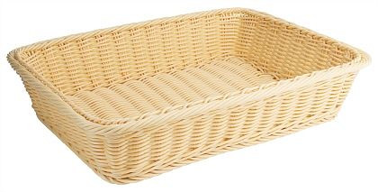 Panier Contacto, rectangulaire 40 cm, naturel en polypropylène, 4781/400
