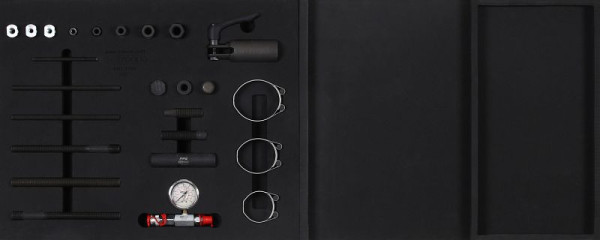 KS Tools Jeu d'inserts système MODULO pour vérins hydrauliques sans outils de commande, 25 pièces, 440.9025