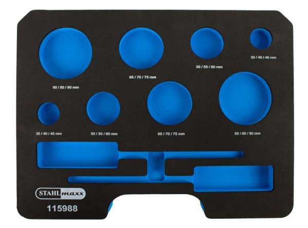 Insert en mousse Stahlmaxx pour l'adaptateur de test, XXL-115988S