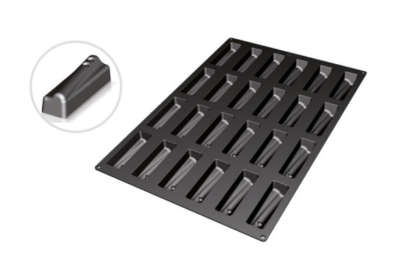 Moule à pâtisserie en silicone Schneider Fantasy 12, 40x 60 cm, dimensions 119 x 35 mm, hauteur 32 mm, 115328