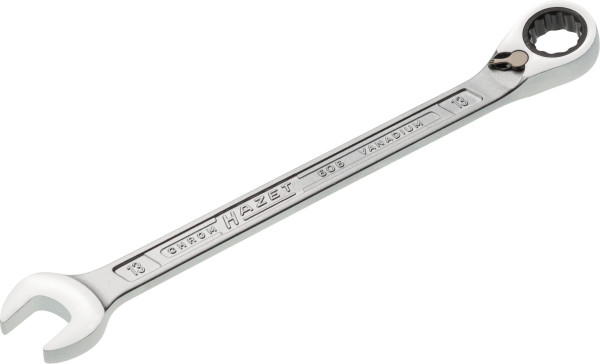 Clé mixte à cliquet Hazet, profil de traction double hexagonal externe, 13 mm, 606-13