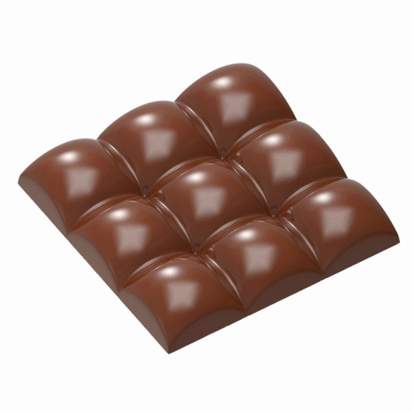 Moule à chocolat Schneider - boule carrée en carton, 275 x 135 x 24 mm / 79,5 x 79,5 x 13,5 mm, 77,5 g, 1 x 3 pièces, 421898