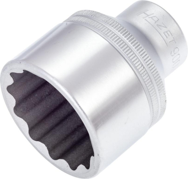Embout pour clé à douille Hazet, double hexagonal, carré creux 12,5 mm (1/2 pouce), profil de traction externe double hexagonal, 36 mm, 900Z-36