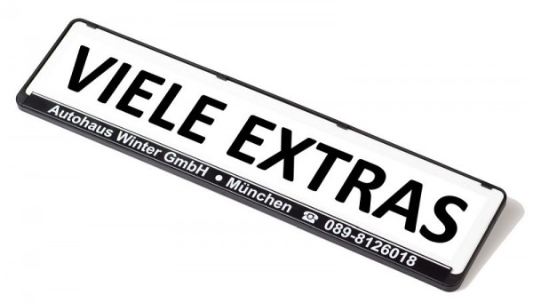 Enseigne publicitaire Eichner Miniletter standard, blanc, impression : nombreux extras, 9219-00154