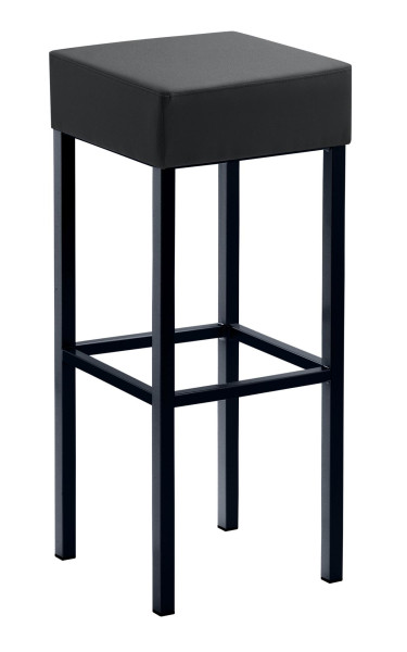Tabouret de bar Mayer Sitzmöbel , structure noire, assise rembourrée, hauteur d'assise 81 cm, anthracite, 1123_03_30487