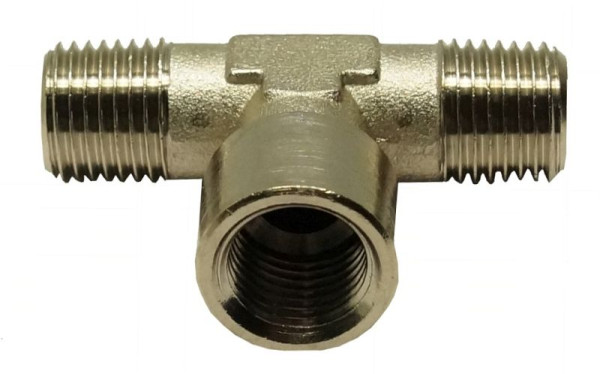 Pièce en T conique AEROTEC avec filetage intérieur central, 1/4 pouce, 20.402.03