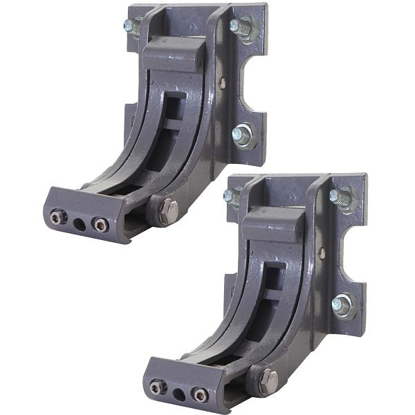 Mendler lot de 2 supports muraux pour auvent T122, T123, support mural adaptateur de montage mural, gris, 58309