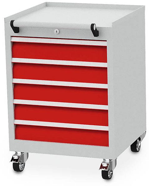 Bedrunka+Hirth Armoire à tiroirs mobile T 500 R 18-16, 5 tiroirs, 46.500BR80