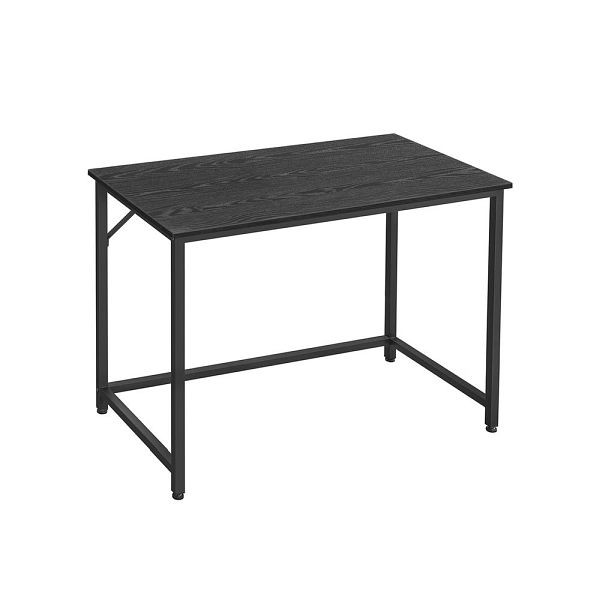 VASAGLE Table de bureau étroite 100 x 50 cm grège-noir, LWD041B56