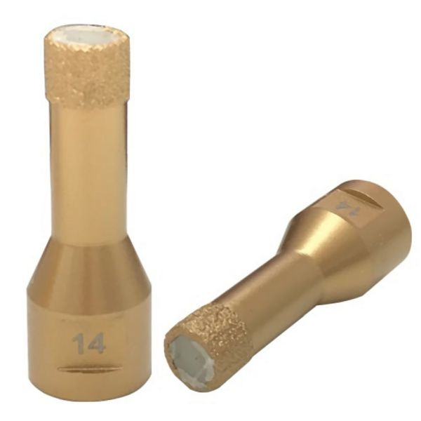 Karl Dahm Foret à sec diamanté doré M14, Ø 14 mm, 50398
