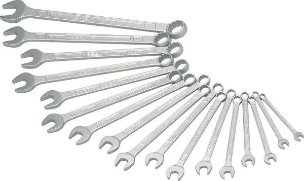 Jeu de clés mixtes Hazet, profil de traction externe double hexagonale, 7 - 27, nombre d'outils : 17, 600N/17N